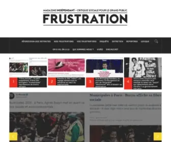Frustrationlarevue.fr(Critique sociale pour le grand public) Screenshot