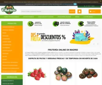 Frutascharito.es(Frutería Madrid) Screenshot