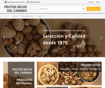 Frutossecosdelcarmen.es(Comprar Frutos Secos a Granel Online de Valencia) Screenshot