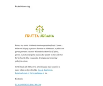 Fruttaurbana.org(Frutta Urbana) Screenshot