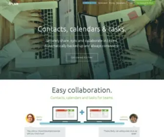 Fruux.com(Contacts, calendars & tasks for teams) Screenshot