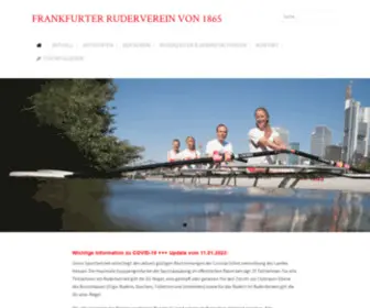 FRV1865.de(Frankfurter Ruderverein von 1865) Screenshot