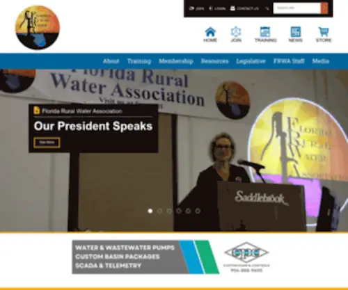 Frwa.net(Florida Rural Water Association Home) Screenshot