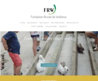 FRW.be(La Fondation Rurale de Wallonie) Screenshot