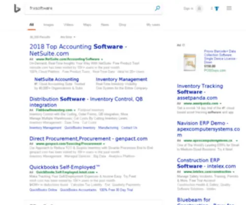 FRxsoftware.com(Bing) Screenshot