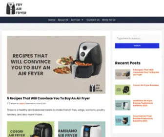Fryairfryer.com(Fry Air Fryer) Screenshot