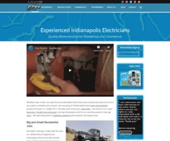 Fryeelectricinc.com(Professional Electricians in Greenfield) Screenshot