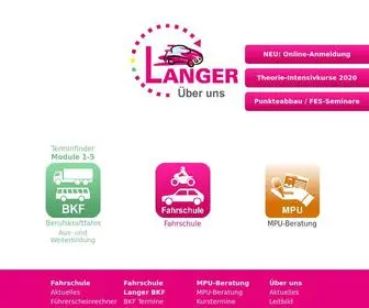 FS-Langer.de(Fahrschule Langer) Screenshot