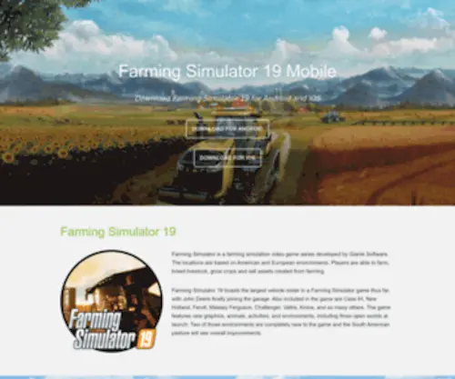 FS19.mobi(Farming Simulator 19 Mobile) Screenshot