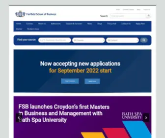 FSB.ac.uk(Fairfield School of Business) Screenshot