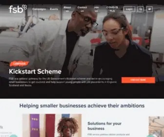 FSB.co.uk(The Federation of Small Businesses) Screenshot