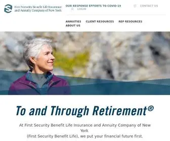 FSBL.com(First Security Benefit Life Insurance and Annuity Company of New York) Screenshot
