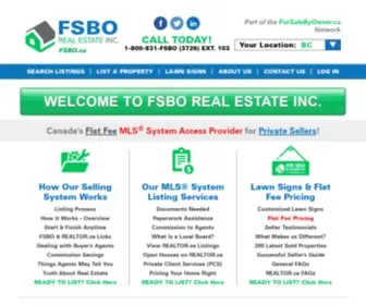 Fsbo.ca(FSBO Real Estate in Canada with Flat Fee Postings) Screenshot