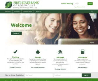 FSbrosemount.com(First State Bank of Rosemount) Screenshot