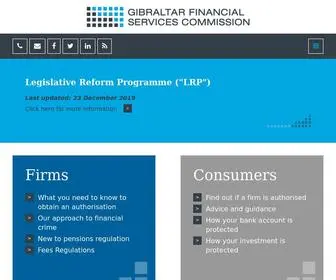 FSC.gi(Gibraltar Financial Services Commission) Screenshot