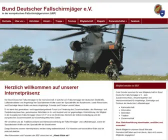 FSCHJgbund.de(Bund Deutscher Fallschirmjäger) Screenshot