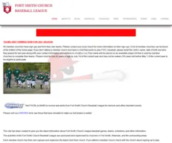 FSCL.org(Fort Smith Church Baseball League) Screenshot