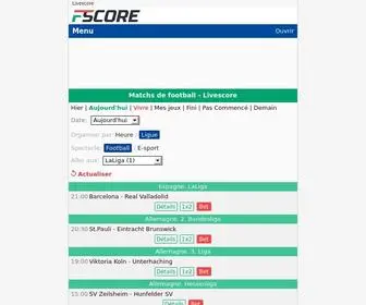 Fscore.fr(Lavi scor) Screenshot