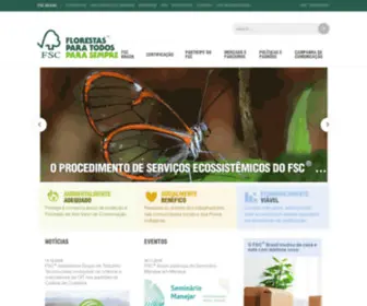 FSC.org.br(FSC Forest Stewardship Council Brasil (FSC) Screenshot