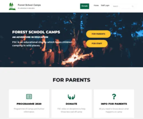 FSC.org.uk(Forest School Camps) Screenshot