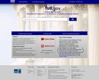 FSD.gov(GSAFSD Service Portal Landing) Screenshot