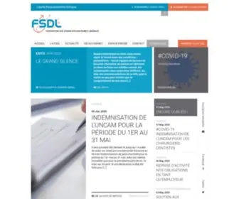 FSDL.fr(Federation des Syndicats Dentaires liberaux) Screenshot