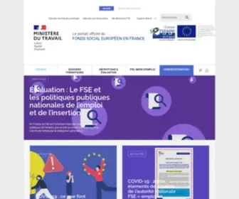Fse.gouv.fr(Programmes nationaux du Fonds social européen de France) Screenshot