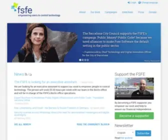 Fsfe.org(Free Software Foundation Europe) Screenshot