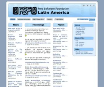 FSfla.org(Free Software Foundation Latin America) Screenshot