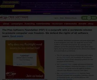 FSF.org(Free Software Foundation) Screenshot