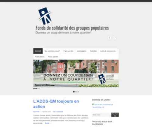 FSGPQ.org(Fonds de solidarité des groupes populaires) Screenshot