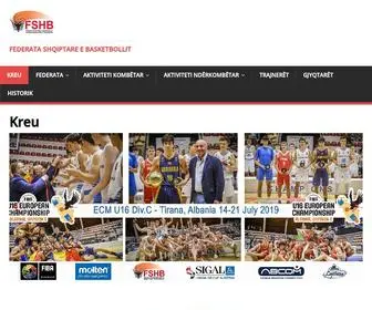 FSHB.al(Federata Shqiptare e Basketbollit (Albanian Basketball Federation)) Screenshot
