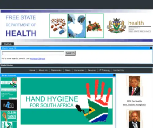 Fshealth.gov.za(FS Health Portal (Corporate)) Screenshot