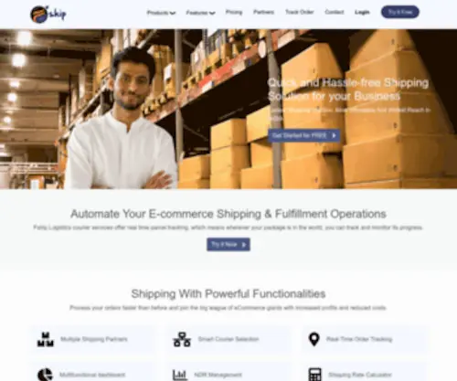 Fship.in(ECommerce Shipping Aggregator) Screenshot