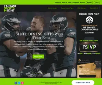 Fsidfs.com(Fantasy Sports Insight (FSi)) Screenshot