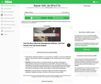 Fsist.com.br(Download XML e PDF NFe/CTe) Screenshot