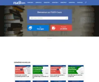 Fsjescours.com(FSJES Cours) Screenshot