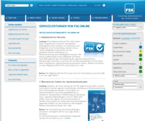 FSK-Online.de(Serviceleistungen von FSK.online) Screenshot