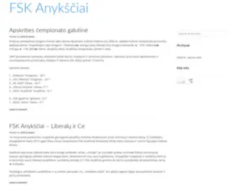 Fskanyksciai.lt(FSK Anykščių gerbėjai) Screenshot