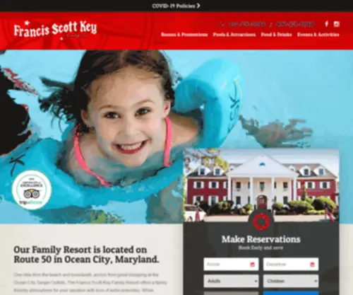 FSkmotel.com(Our Family Resort is located on Route 50 in Ocean City) Screenshot