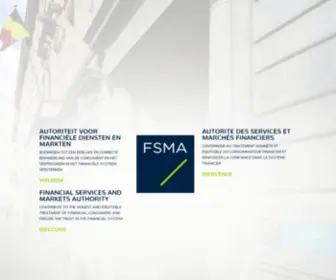 Fsma.be(Financial Services and Markets Authority) Screenshot