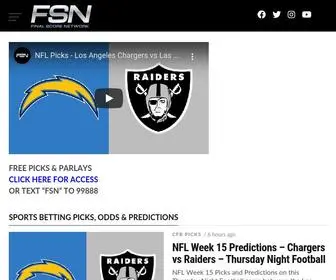 Fsninfo.com(Free Sports Picks from Expert Handicappers) Screenshot