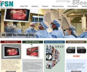 FSnmed.com(FSN Medical Technologies Video Integration Product Solutions Pioneer Surgical Monitors 3D) Screenshot