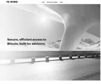 FSNydig.com(Secure, efficient access to Bitcoin, built for advisors) Screenshot