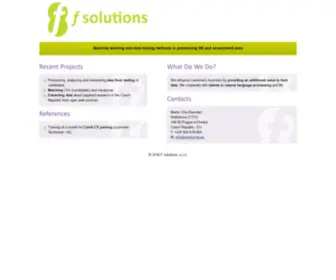 Fsolutions.cz(Malostranská IT setkání) Screenshot