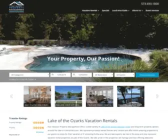 FSPmlake.com(Lake of the Ozarks Vacation Rentals by Four Seasons Property Management) Screenshot