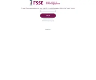 Fsse.org(The Faculty Survey of Student Engagement) Screenshot