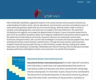 FSSH-Journal.org(Scholarly Journal) Screenshot