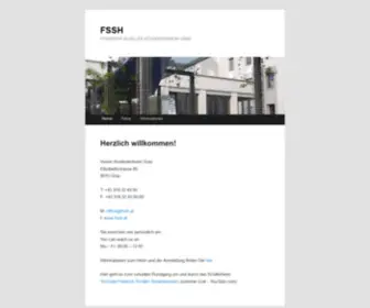 FSSH.at(FRIEDRICH SCHILLER STUDENTENHEIM GRAZ) Screenshot