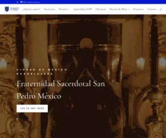 FSSpmexico.mx(Fraternidad Sacerdotal San Pedro México) Screenshot